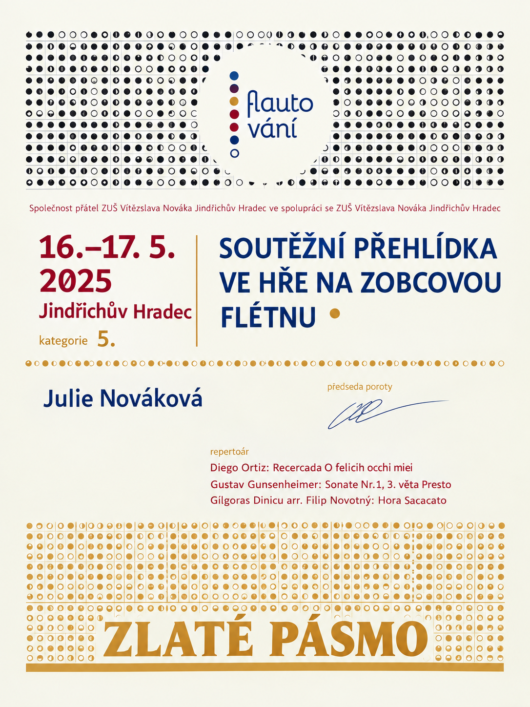 Teplické flautohry - soutěžní přehlídka ve hře na zobcovou flétnu 23. - 24. května 2026 v Teplicích